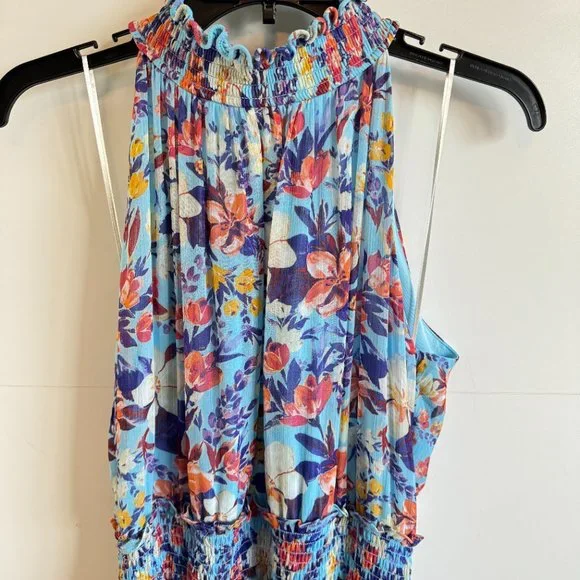 NWT Taylor Chiffon Maxi Dress in Aquamarine Mauve - Picture 6 of 13